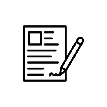 editable registro formar icono. parte de un grande icono conjunto familia. Perfecto para web y aplicación interfaces, presentaciones, infografía, etc vector