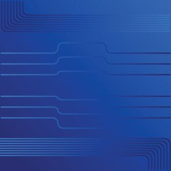 Abstract Blue Technology Lines with Rounded Corners Background vector