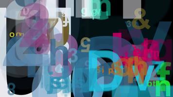 Abstract alphabet background animation. Abstract typography background. video