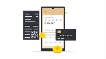 sicuro mobile bancario App interfaccia su smartphone video