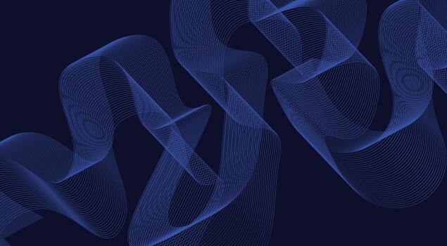 Abstract Blend Lines Wave Curved Background Blue Design Illustration vector