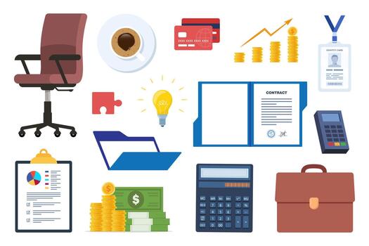 Business tools for financial management vector