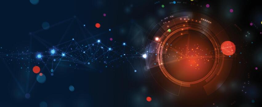 Colorful abstract data visualization image vector