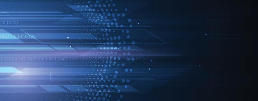 resumen tecnología y Ciencias antecedentes con azul líneas vector