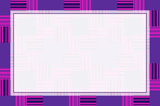 Greeting card with place for text. Neon purple pink blocks. illustration in patchwork style. Energy geometric background. Simple design for for any text vector