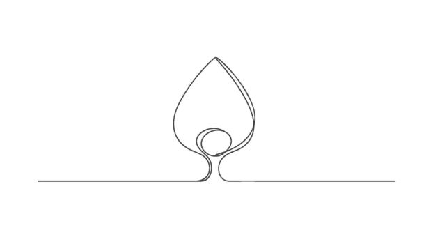 One Line Art Continuous Abstract Minimalist Design, Simple Elegant Stroke Flow, Modern Artistic Representation vector