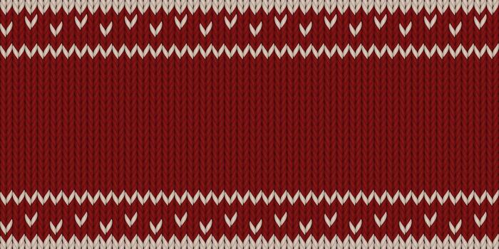 rojo lana de punto textura con blanco rayas sin costura modelo antecedentes vector