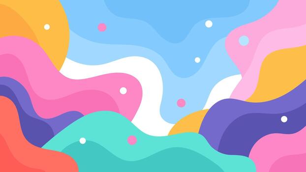 abstract colorful fluid layers vector
