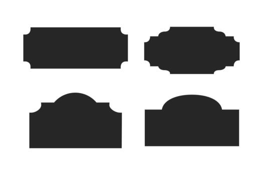 Set of Simple Decorative vintage frames and borders vector