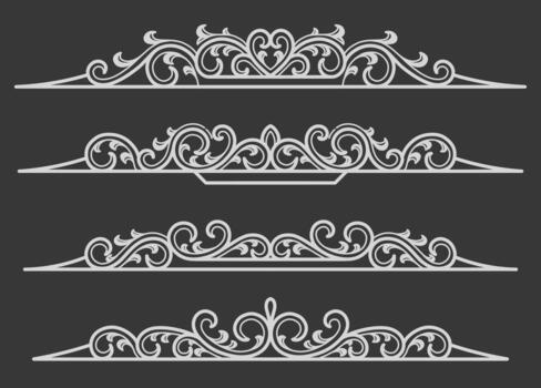 conjunto de decorativo elementos para el diseño vector