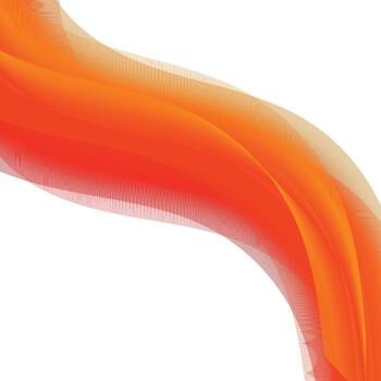 Abstract vibrant orange and red flowing gradient wave pattern background design. vector