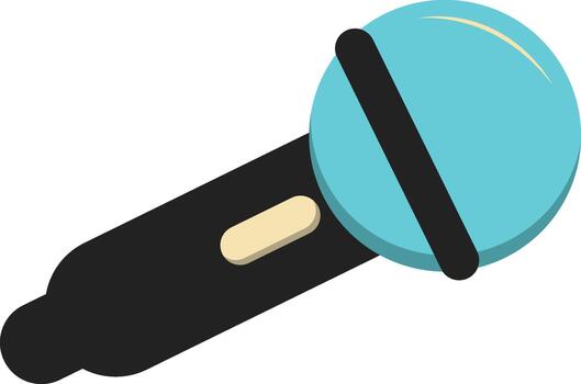 Retro Microphone Design. vector