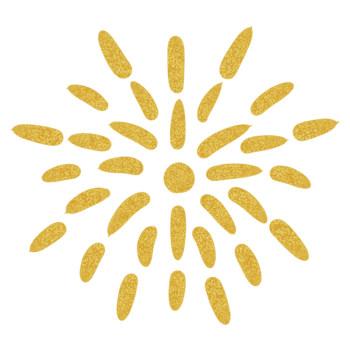 golden funkeln platzen Design ausstrahlen von ein zentral Punkt auf ein transparent Hintergrund, Erstellen ein festlich und feierlich Atmosphäre zum Grafik Projekte png