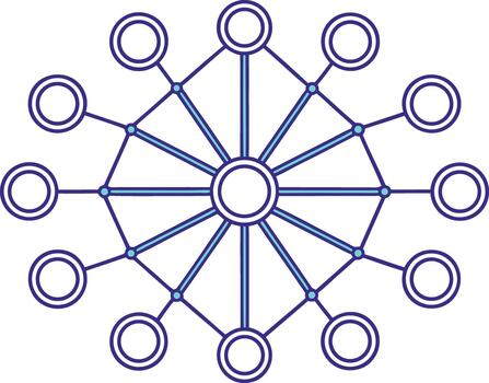 Futuristic Data Flow Elements vector