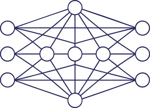 Abstract Neural Network Graphics vector