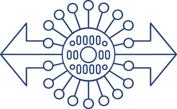 datos fluir diseño ilustración vector