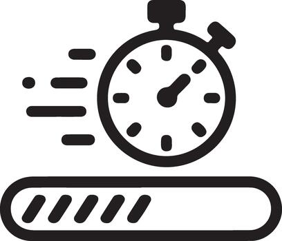 Fast Deadline Speed Icon Element vector