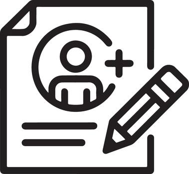 añadir cuenta icono usuario perfil documento vector