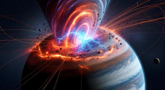 Cosmic Energy Unleashed A Stunning Display of Celestial Phenomena in the Vast Universe photo