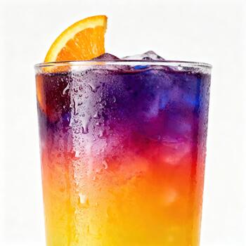 en capas vistoso bebida dentro enfriado cristalería caracteristicas un vibrante agrios adornar foto