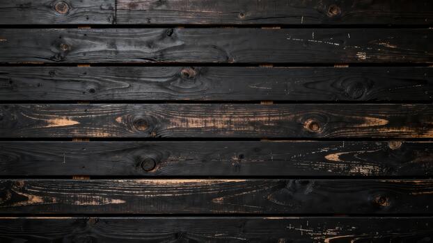 horizontal oscuro carbonizado de madera tablones monitor un rústico resistido textura foto