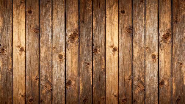 Rustic vertical wooden planks present a textured background with varying shades of brown. photo