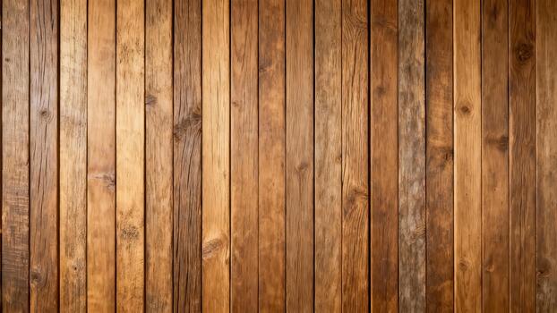 Vertical orientation of richly textured wooden planks forms a natural background surface photo