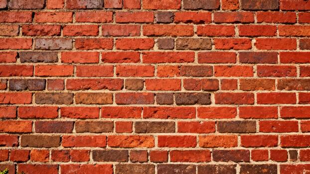 Weathered antique masonry surface displays varied reddish brown fired clay blocks photo