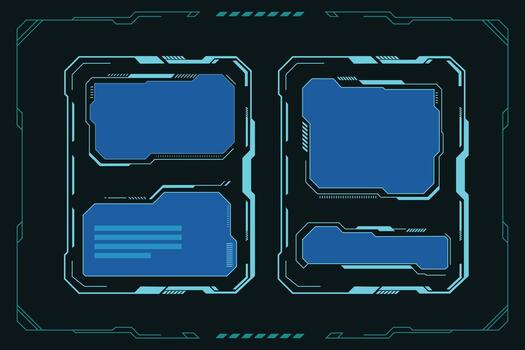 alta tecnología digital hud interfaz modelo vector
