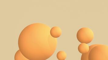 elegante calma flutuando esferas animação fundo. abstrato geométrico animação fundo. minimalista e simples animação conceitos. adequado para social meios de comunicação, o negócio anúncio. video