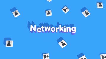 rede, social rede, o negócio conexão, conectando pessoas conceitos animação. adequado para negócios, anúncio, social meios de comunicação, tecnologia e explicador. video