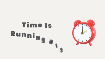 animerad klockor med rör på sig pilar. de begrepp av tid är löpning ut, förlust eller brist av tid och tid förvaltning. lämplig för dagligen aktivitet och förklarare. video