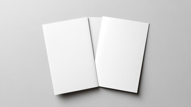 Two folded white sheets on a gray background photo