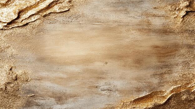 Golden texture background with cracks and scratches photo