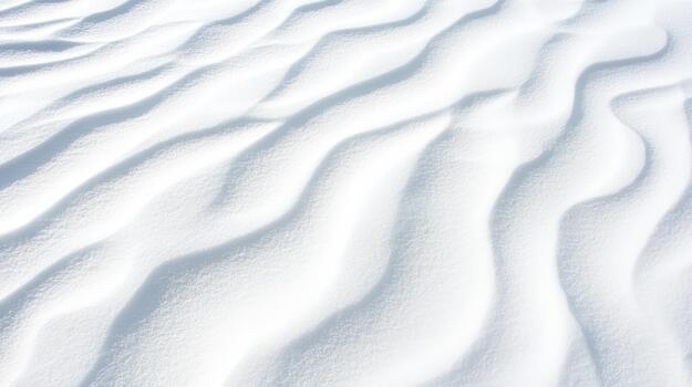 Snow ripples on the ground in the snow photo