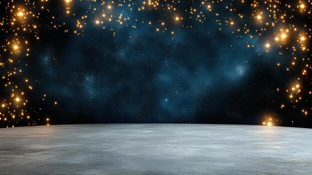 An empty space with stars and moon photo