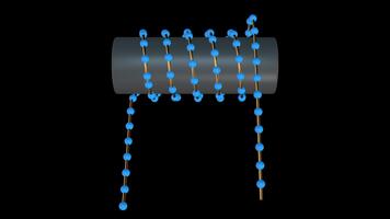 Electromagnetic Induction and Electron Flow Visualization for Physics Education with Moving Charges in Magnetic Field Scientific Animation for Technology video