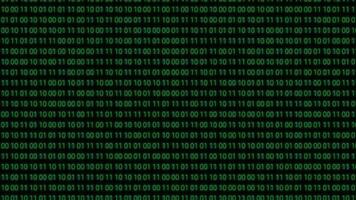 binário código 0 0 e 1 abstrato digital animação cenas dentro 4k movimento gráficos video