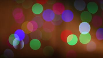colorida bokeh luzes com suave borrão, criando uma vibrante e animado humor. perfeito para moderno fundos e criativo desenhos video