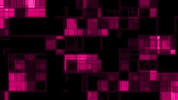 futuristico nero e neon rosa astratto sfondo con piazza sovrapposizioni, ideale per ragnatela intestazioni, evento volantini, e creativo modelli. video