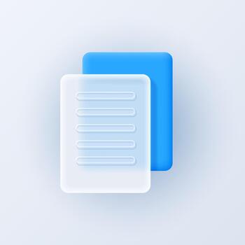 documento archivo icono en transparente morfismo de vidrio estilo. vector