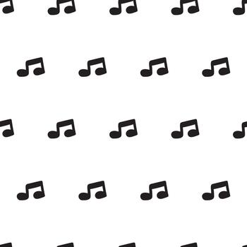 Music Notes Pattern. Minimal seamless pattern with musical symbols. For musician branding, concert posters and creative projects background. vector