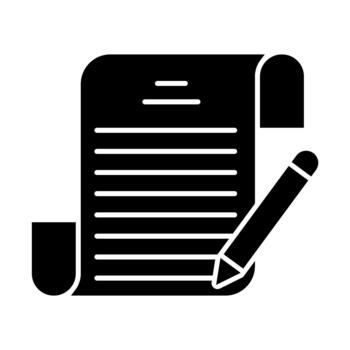 escribir icono colocar. notas ilustración firmar recopilación. escritor símbolo. cuaderno logo. diseño para web y aplicación vector