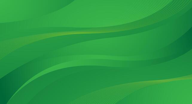 Green gradient abstract background wave design vector