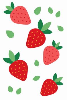 juguetón fresa modelo moderno plano diseño para digital gráficos vector