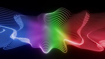 Classic waves equalizer VJ loop animation background video