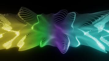 Welle Equalizer zum Musik- bunt Hintergrund Animation vj Schleife video
