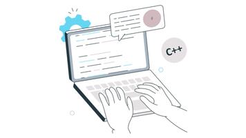 codifica 2d piatto animazione video