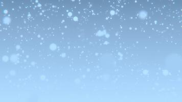 invierno movimiento antecedentes con brillante partículas lazo animado video