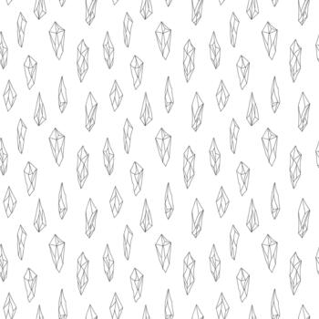 Abstract crystal pattern with polygonal shapes for decor use vector